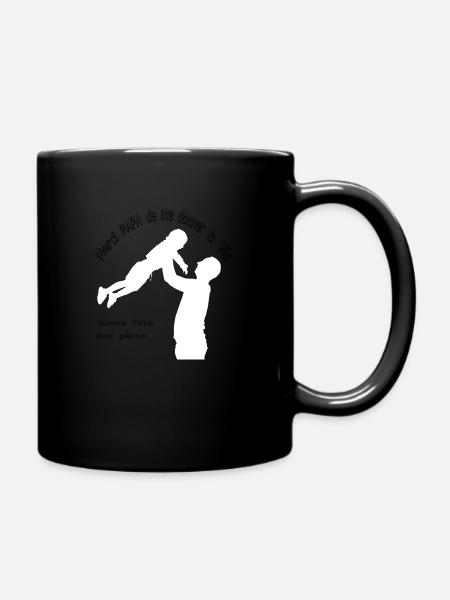 Merci papa de donner la vie , bonne fête des pères - Mug uni - noir