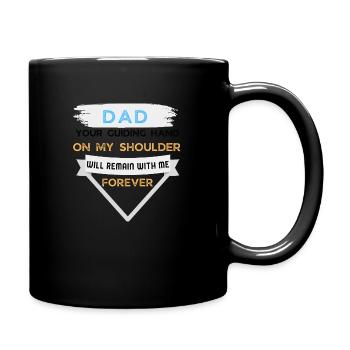 Dad Father Best Dad Forever - Full Colour Mug - black - Right