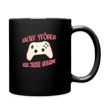 Nicht stören - Tasse einfarbig - Schwarz - Rechts