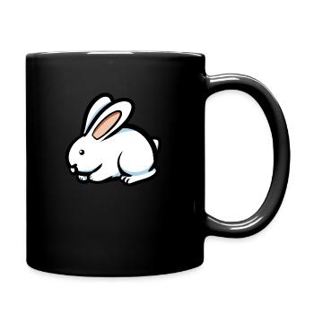 Cooler Hase - Tasse einfarbig - Schwarz - Rechts