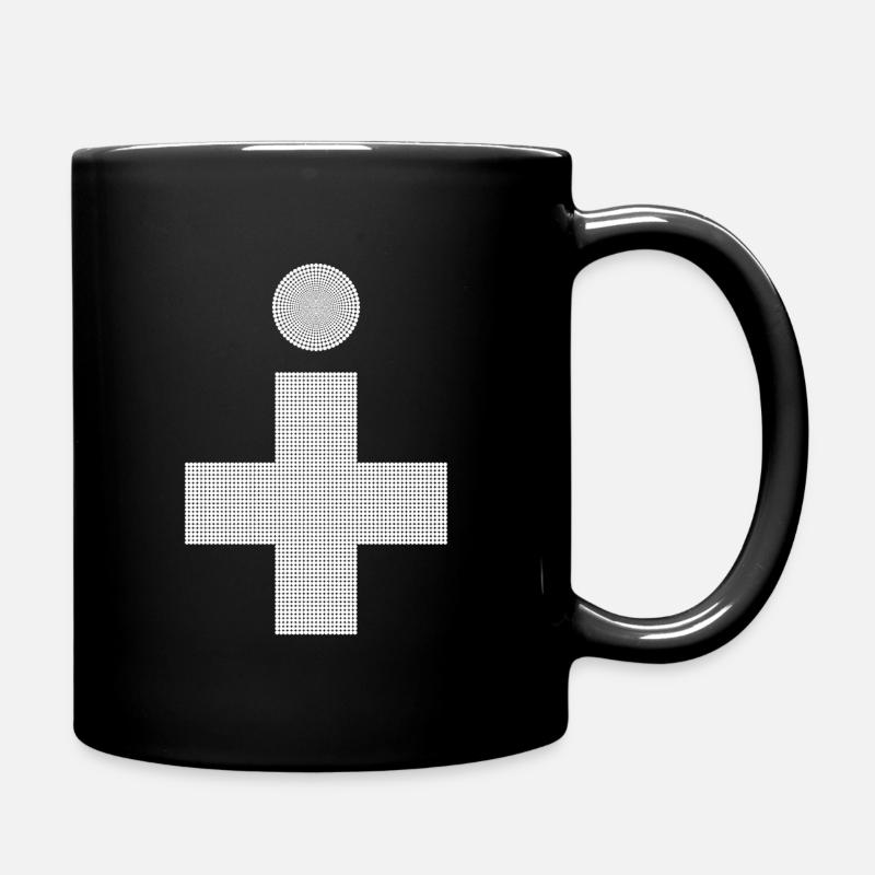 Croix avec des points beau style graphique - Mug uni - noir