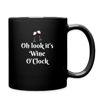 C’est Wine O Clock - Mug uni - noir - Droite