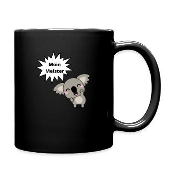 Koalabär Moin Meister Hamburg - Tasse einfarbig - Schwarz - Rechts