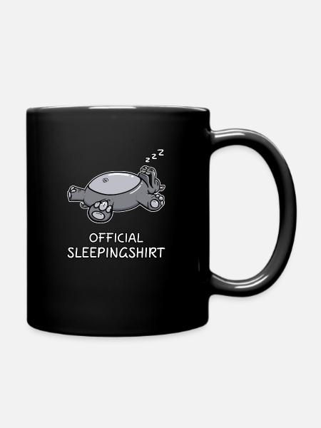 Chemise de sommeil Hippo - Mug uni - noir