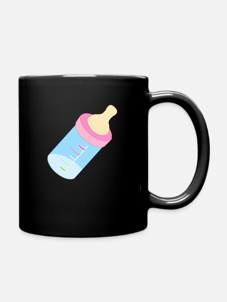 Baby Flasche - Tasse einfarbig - Schwarz