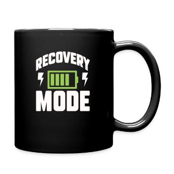 recovery mode Design for a person who look for - Tasse einfarbig - Schwarz - Rechts