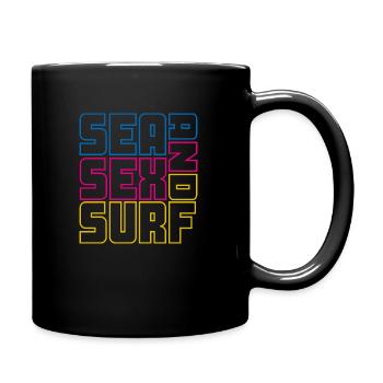 MEERES-SEX-SURFEN - Tasse einfarbig - Schwarz - Rechts