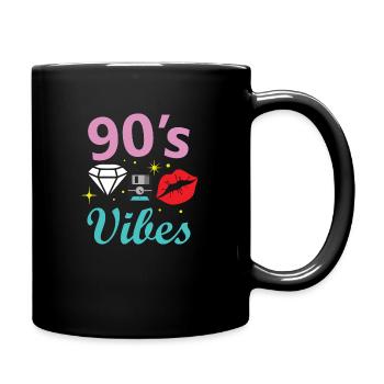 1990s Proverbs 90s Gift Idea - Full Colour Mug - black - Right