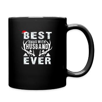 Meilleur Noël avec mari de tous les temps - Mug uni - noir - Droite