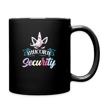 Unicorn security dad mom daughter adult costume ha - Mug uni - noir - Droite