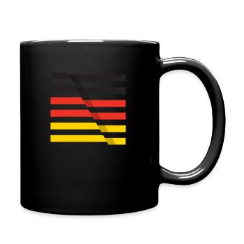 Allemagne drapeau drapeau minimaliste - Mug uni - noir - Droite