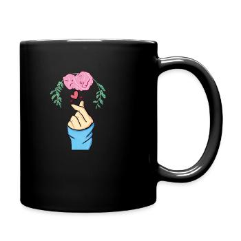 CutenessLove - Tasse einfarbig - Schwarz - Rechts