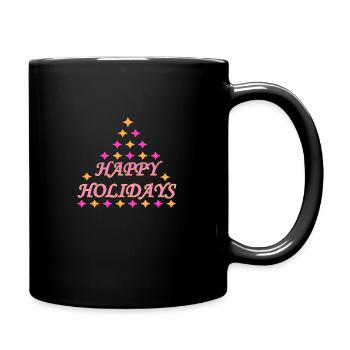 Happy Holidays - Mug uni - noir - Droite