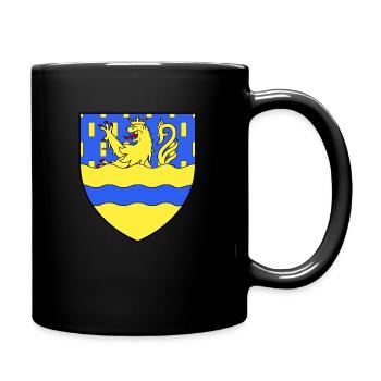 Departement Doubs Besançon Franche-Comté 25 - Tasse einfarbig - Schwarz - Rechts
