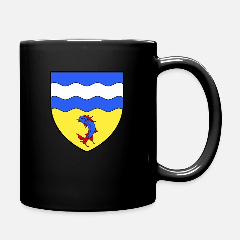 Isère blason département de l'Isère drapeau logo - Mug uni - noir