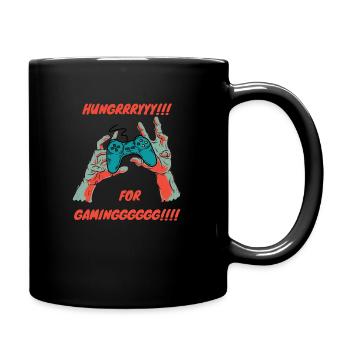 Happy Halloween Gaming Zombie - Tasse einfarbig - Schwarz - Rechts