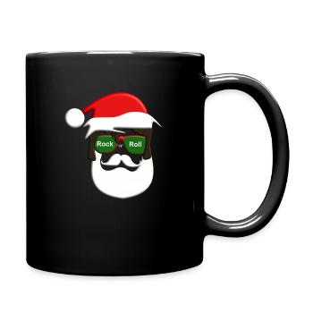 Santa R n R Christmas - Full Colour Mug - black - Right