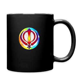 Sikh Khanda Glaube - Tasse einfarbig - Schwarz - Rechts