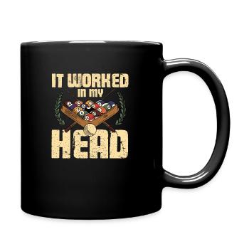 Professional Pool Player - Cue Sport It Worked In - Tasse einfarbig - Schwarz - Rechts