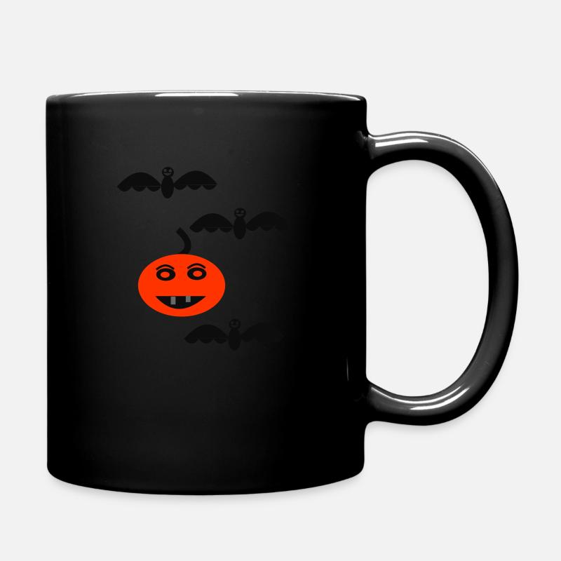 Kürbis - Tasse einfarbig - Schwarz