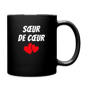 Sœur de cœur / meilleure amie - Mug uni - noir - Droite