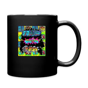pop art Music Guitar Bass - Full Colour Mug - black - Right