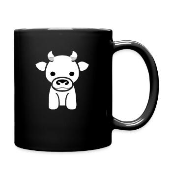 vache mignon animaux de la ferme animaux drôles vaches nouveau 3 - Mug uni - noir - Droite