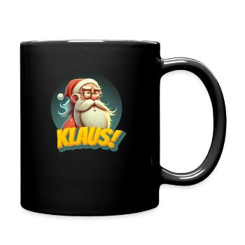 Klaus - Santa Comic Style Motiv für Klaus - Tasse einfarbig - Schwarz - Rechts