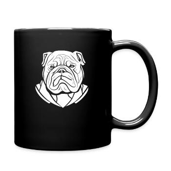 Bulldog français chien anglais chien chien 16 - Mug uni - noir - Droite