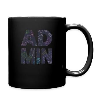 Administrateur, Administrateur, IT, Geek, Nerd, Web - Mug uni - noir - Droite