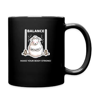 Balance sport yoga - Tasse einfarbig - Schwarz - Rechts