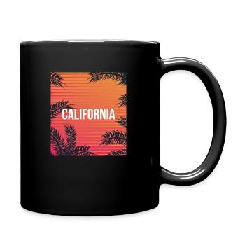 California - Tasse einfarbig - Schwarz - Rechts