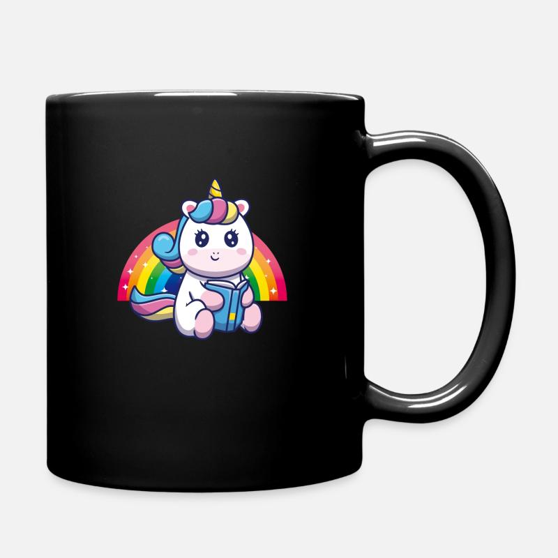 Bébé Licorne Arc-en-ciel mignon mignon - Mug uni - noir