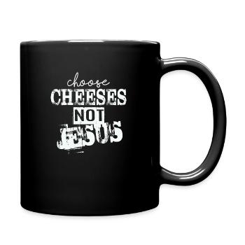 Choisissez des fromages - pas Jésus - Mug uni - noir - Droite