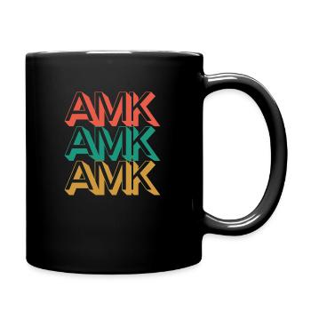 amk shirt - Tasse einfarbig - Schwarz - Rechts
