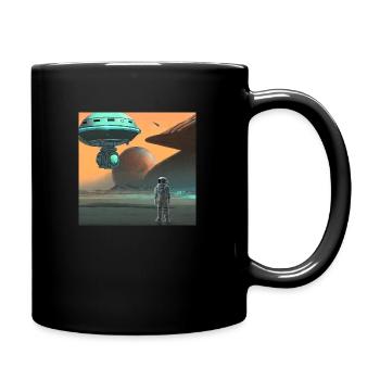Cosmic Creativity 14 - Tasse einfarbig - Schwarz - Rechts