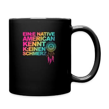 Sarkastischer Spruch übers Gendern & Wokeness - Tasse einfarbig - Schwarz - Rechts
