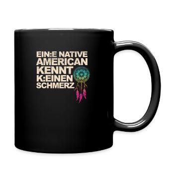 Lustiger Spruch und Satire über Gendern & Wokeness - Tasse einfarbig - Schwarz - Rechts