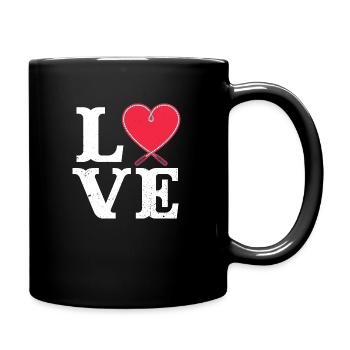 Love - Jump Rope Lover Skip Rope Jumping Workout - Full Colour Mug - black - Right