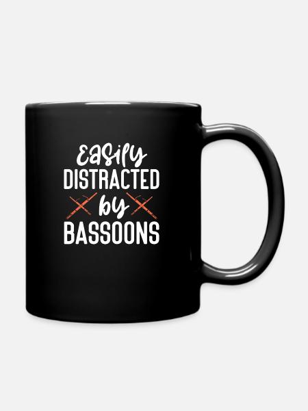 Easily Distracted By Bassoons | Bassoon - Tasse einfarbig - Schwarz