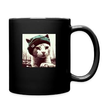 Purr Hip Hop 02 I Cool Cat Rap Man Cadeau - Mug uni - noir - Droite