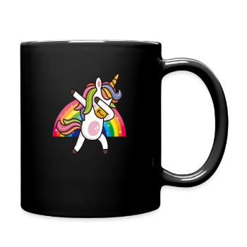 Unicorn sweet rainbow - Full Colour Mug - black - Right