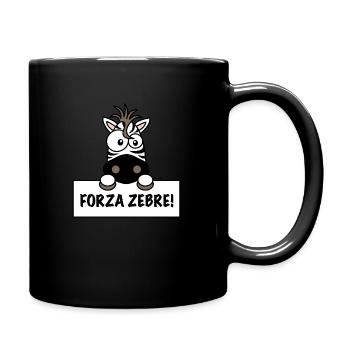 Forza Zebre, tifosi Juve Calcio - Full Colour Mug - black - Right