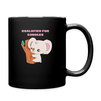 Koalafied for Cuddles - Tasse einfarbig - Schwarz - Rechts