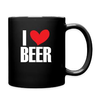 Lustiger Bier Spruch Geschenkidee Party - Tasse einfarbig - Schwarz - Rechts