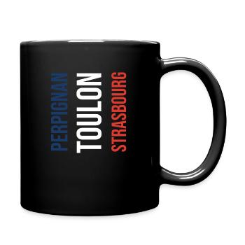 Perpignan Toulon Strasbourg french. Children's gift - Full Colour Mug - black - Right