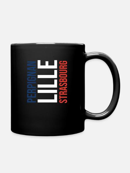 Lille Strasbourg Perpignan () - Mug uni - noir