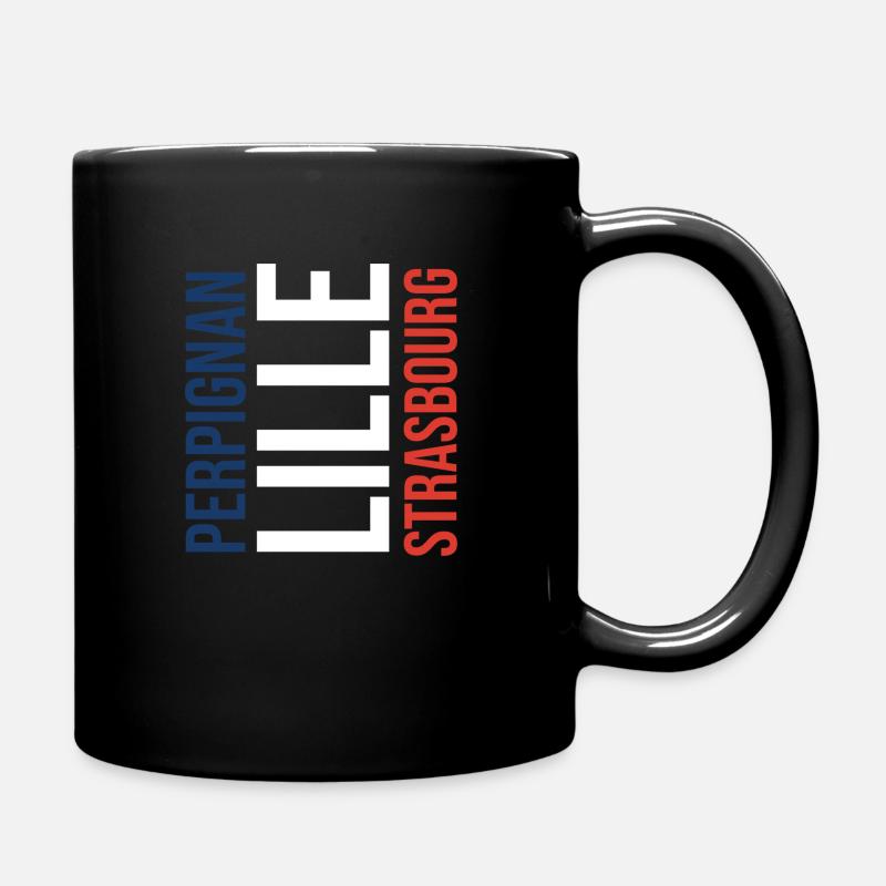 Lille Strasbourg Perpignan () - Mug uni - noir