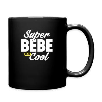 Super bébé / humour bébé / cadeau nouveau-né - Mug uni - noir - Droite