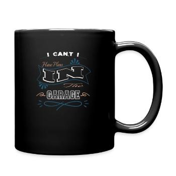 bday baseballgift aircraft mechanic tools - Mug uni - noir - Droite